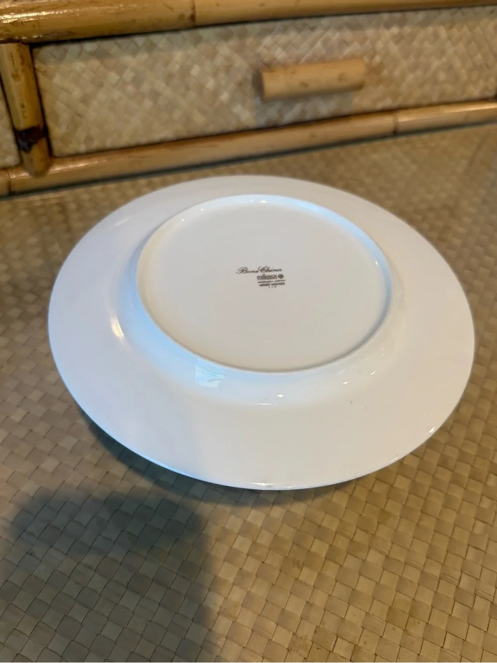 Vintage Mikasa Mount Holyoke Gravy Boat with Attached Plate